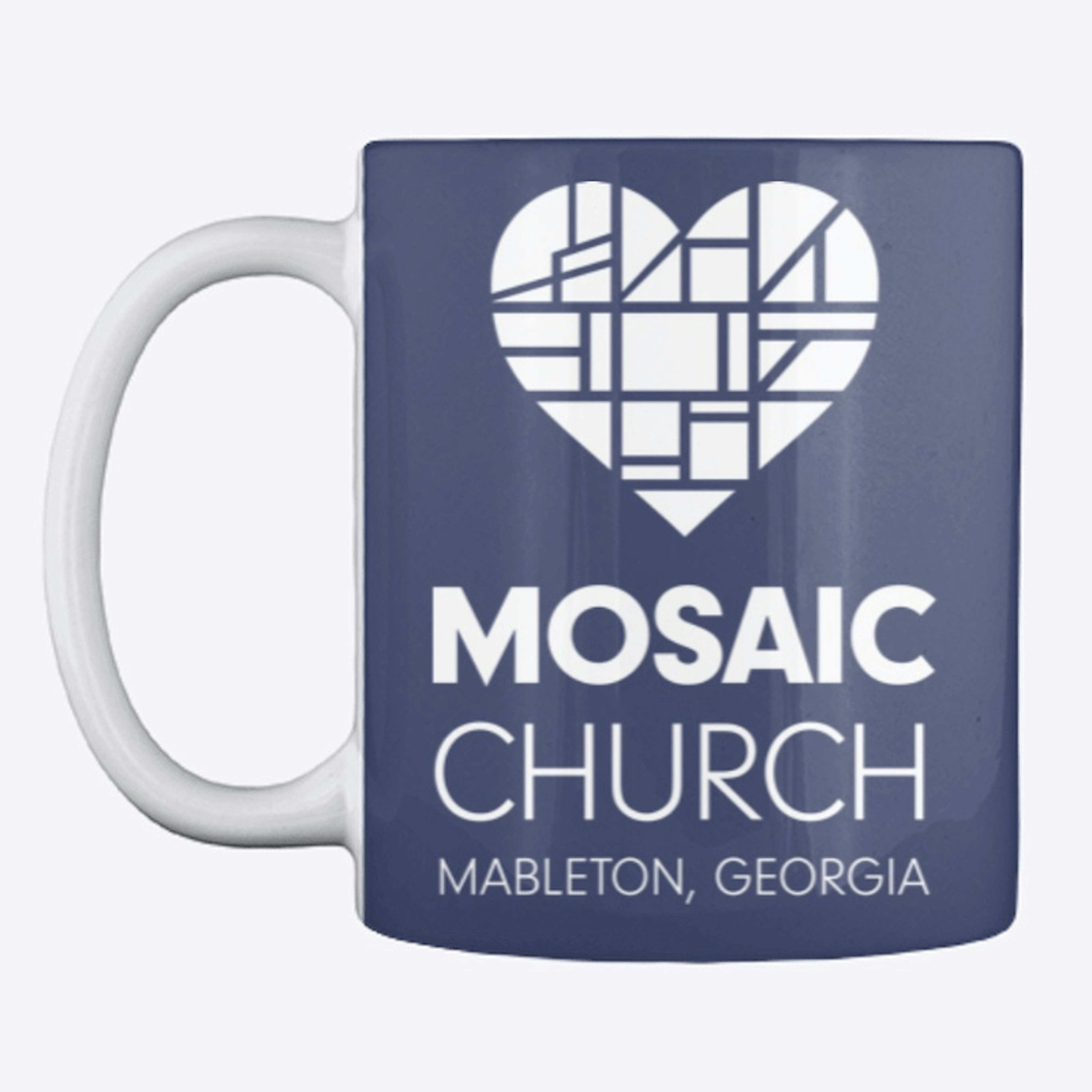 Blue Mosaic Logo Mug