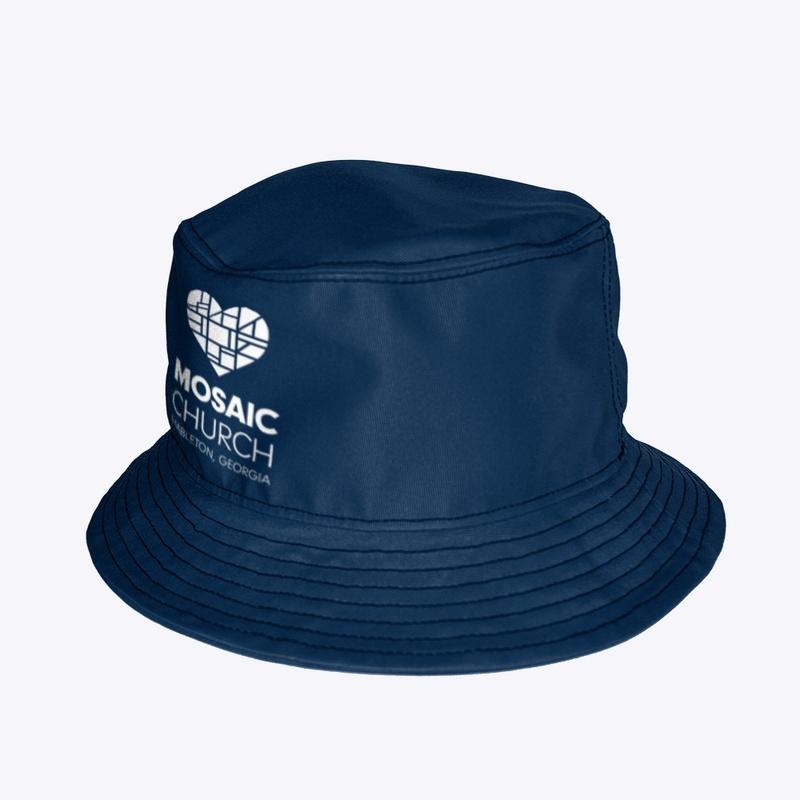 Mosaic Church Bucket Hat Blue